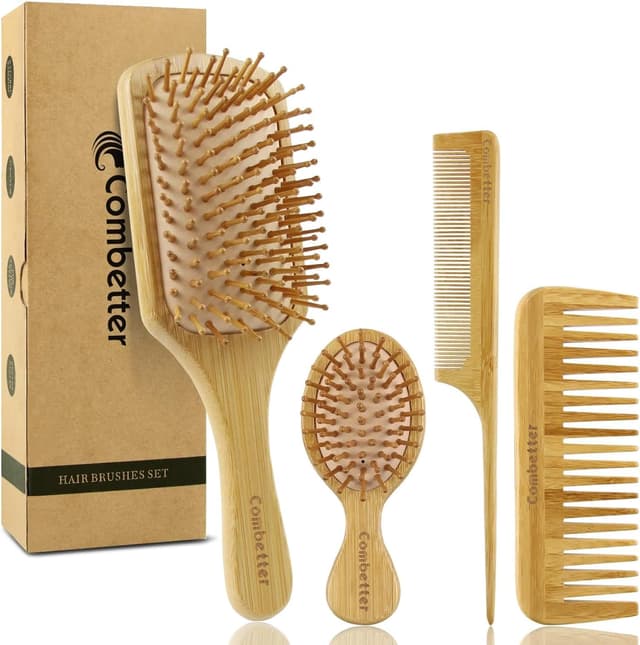 Detalle de Combetter Set spazzole e pettini per capelli 4 pezzi