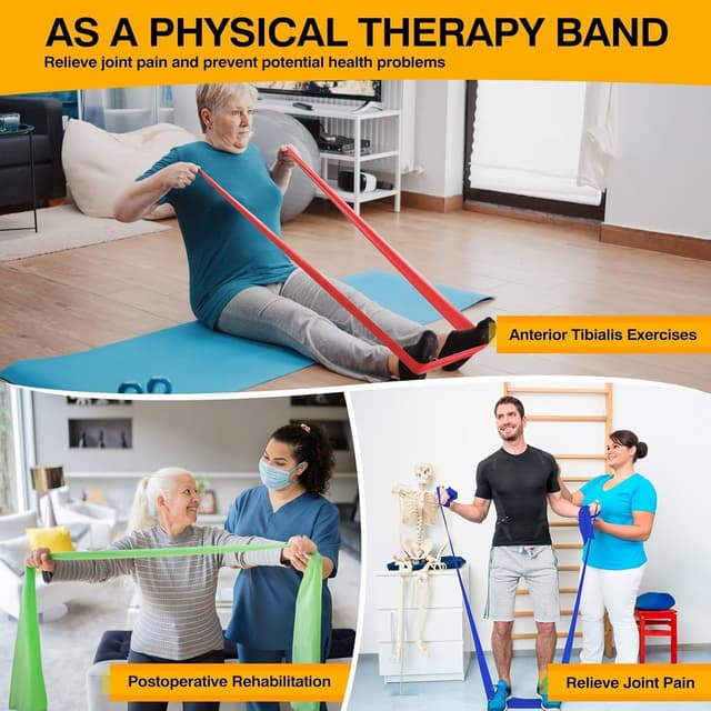 Thumbnail 5 de Fokky FitnessbĂ€nder 4er-Set 2 m đïžâ