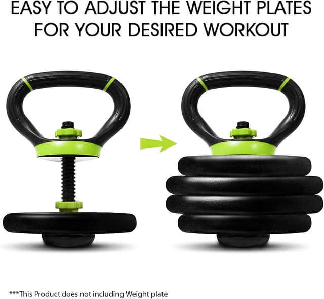 Detalle de Yes4All impugnatura regolabile per kettlebell: convertitore di piastre di peso