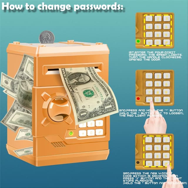 Thumbnail 4 de Qwifyu Piggy Bank Electronic Safe