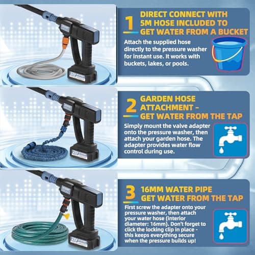 Thumbnail 5 de JVISION 21V Hidrolimpiadora Eléctrica Portátil 💦