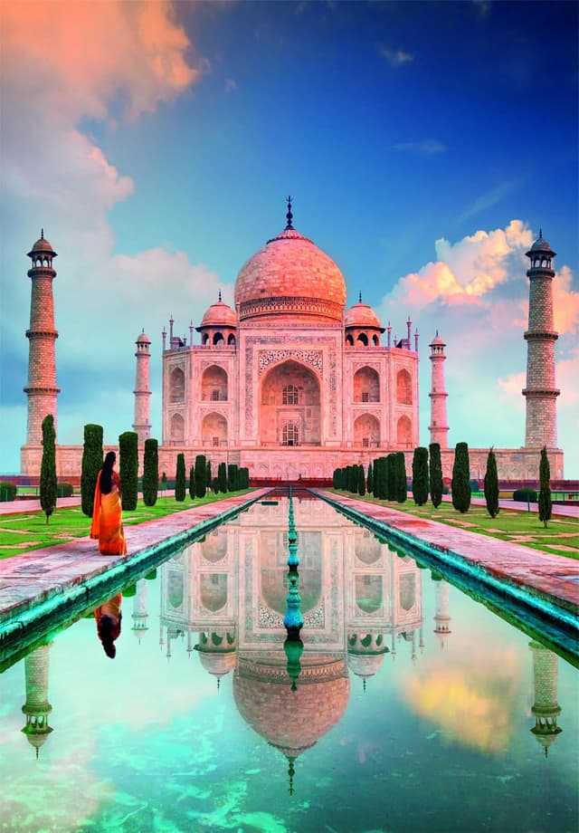Detalle de Clementoni Collection Taj Mahal (31818) puzzle adulti da 500 pezzi, Made in Italy