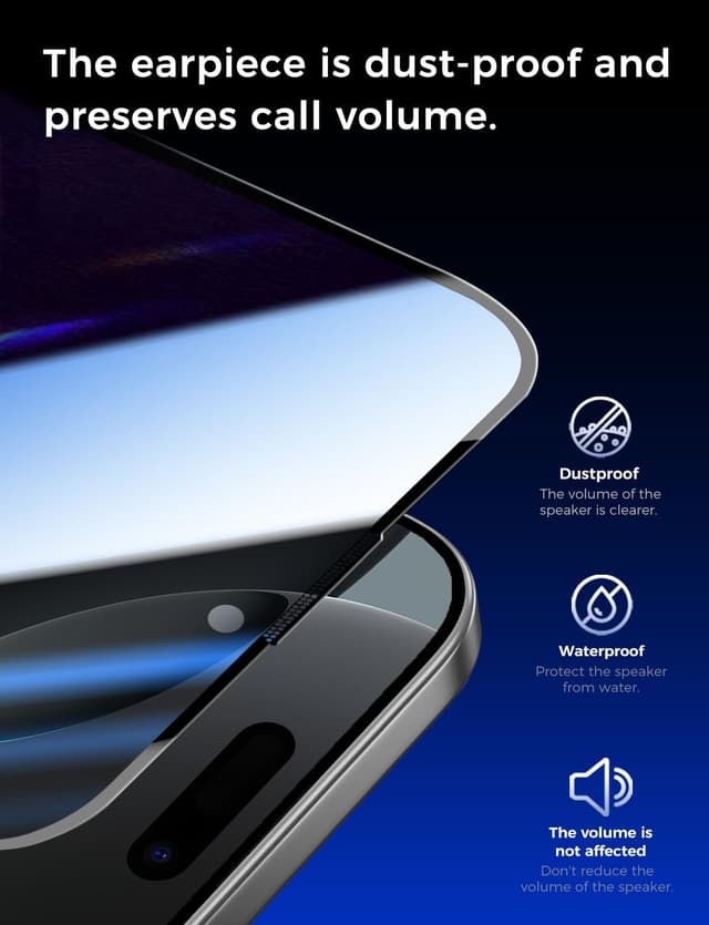 Thumbnail 5 de MAGIC JOHN Privacy Screen Protector iPhone 16 Pro Max