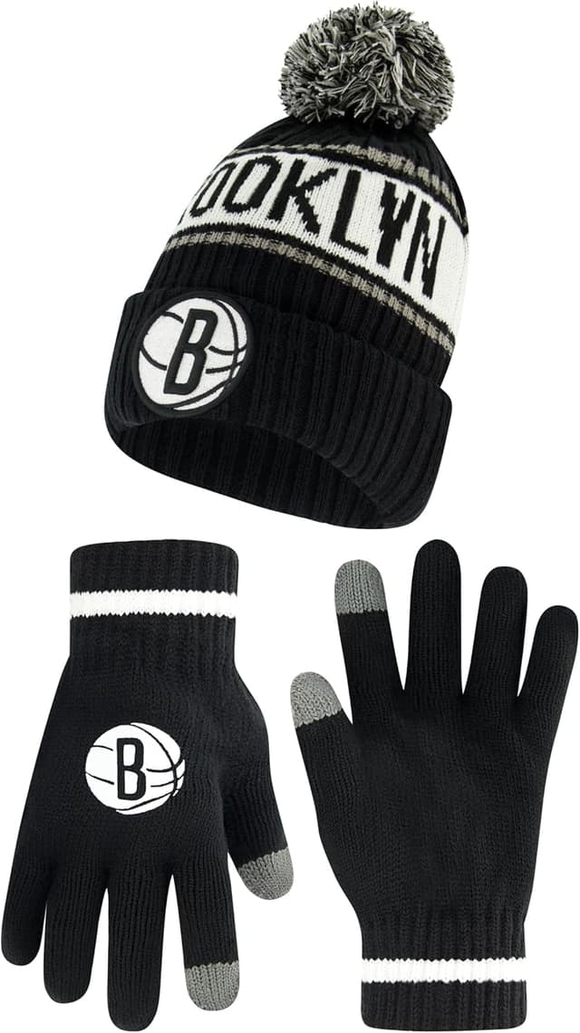 Detalle de Ultra Game Youth NBA Official Super Soft Winter Beanie with Touch Screen Gloves