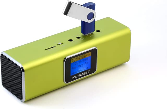 Thumbnail 4 de Musicman MA Soundstation tragbarer Lautsprecher (Stereo, FM-Radio, MP3, USB/AUX/MicroSD) – Schwarz