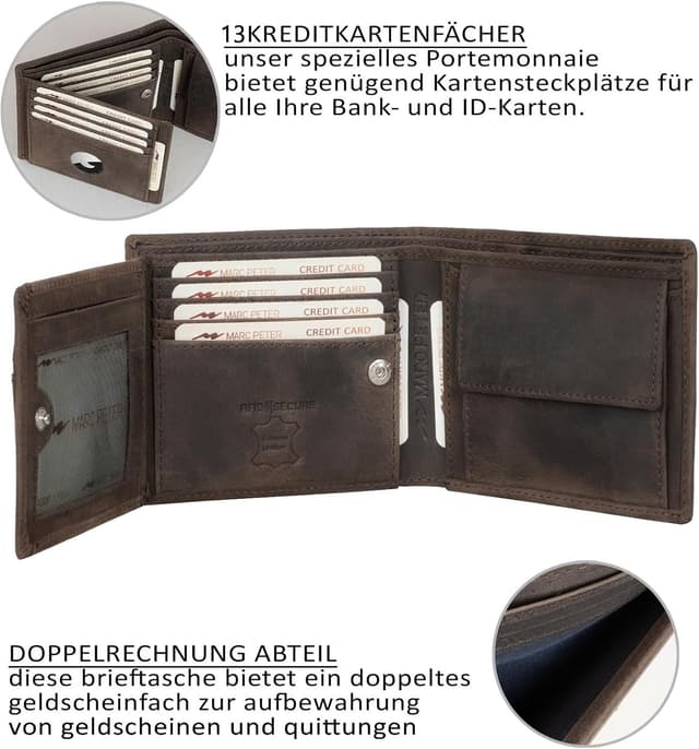 Detalle 2 de Marc Peter California AirTag Wallet RFID Geldbörse