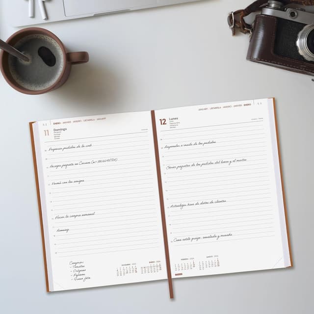 Detalle de Finocam Agenda 2026 1 Día Página 12 meses