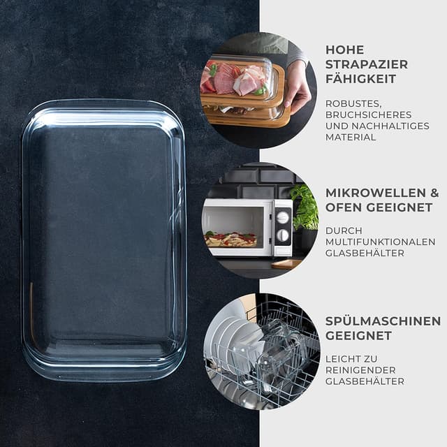 Thumbnail 2 de Exitoso Juego de Cajas para Untar de Bambú y Cristal 🥣