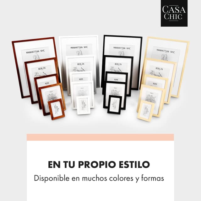 Thumbnail 1 de Casa Chic Marco de Fotos Múltiple 28x23 cm 🖼