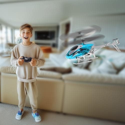 Thumbnail 5 de VATOS RC Helicóptero 🛸 Con Luz LED y Despegue Sencillo