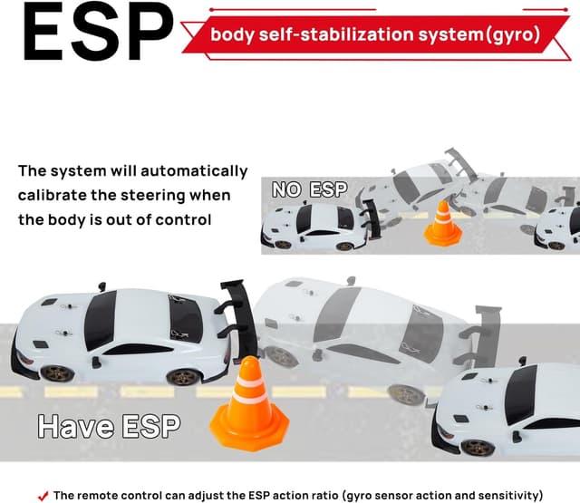 Detalle 2 de BORSTOYPRO drift RC 1:14 con sterzo proporzionale
