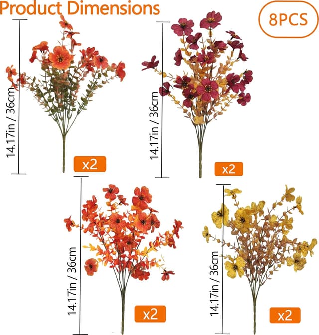 Thumbnail 2 de Künstliche Herbstblumen 36 cm