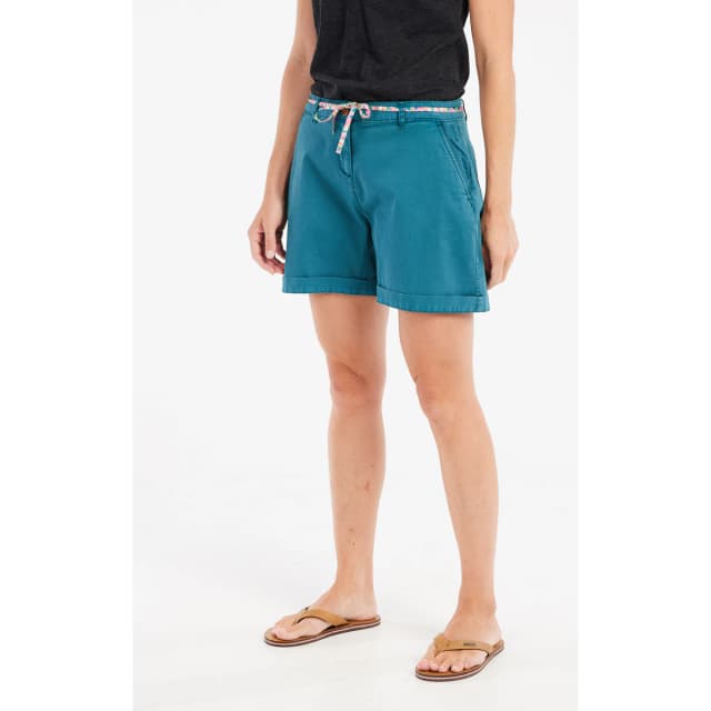 Detalle de Protest Pantalón corto de mujer Tulip: algodón con elastán para un look veraniego cómodo