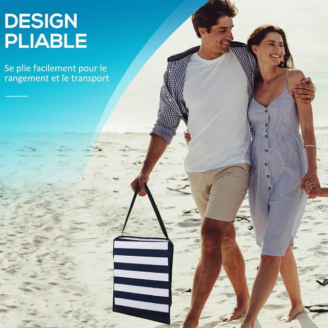 Thumbnail 4 de Outsunny Lot de 2 Tapis de Plage 142x51x40 cm