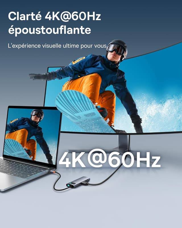 Thumbnail 2 de Baseus Hub USB C 7 en 1 100W