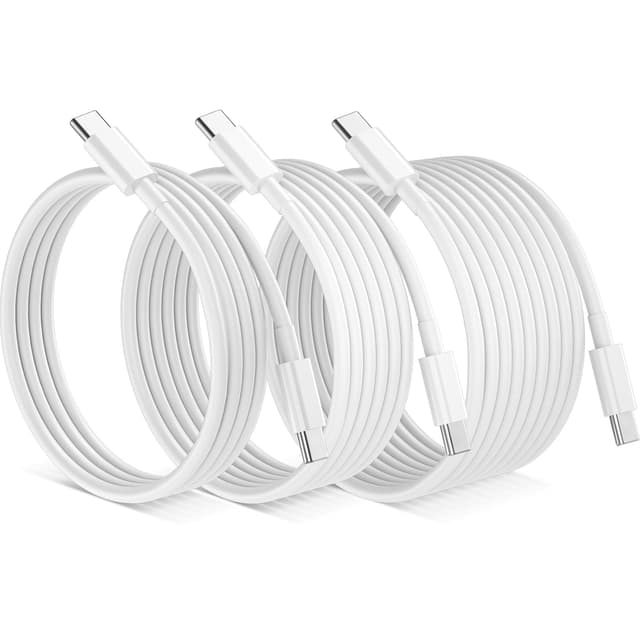 Detalle de QZIIW USB C to USB C Cable (3-Pack) up to 240W Fast Charging, PD3.1 Compatible