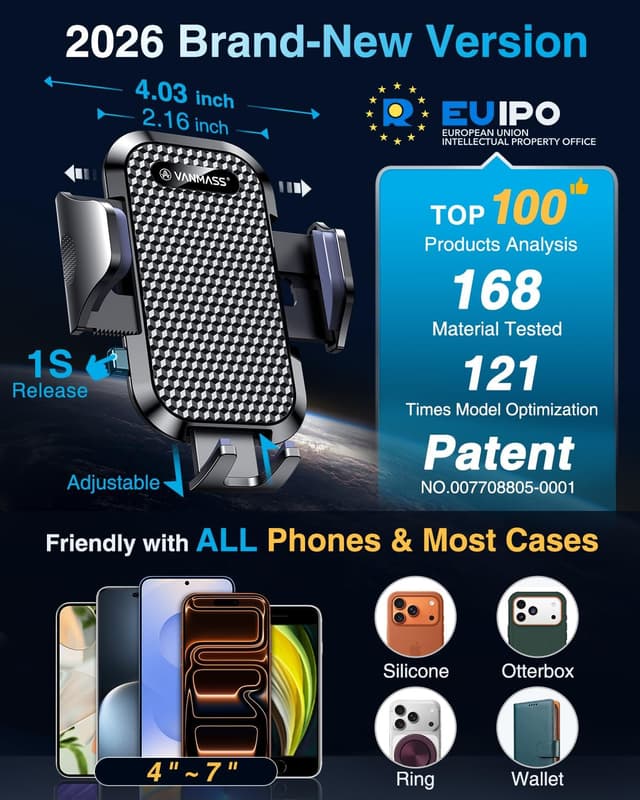 Thumbnail 4 de VANMASS Car Phone Holder for iPhone 17 Pro Max