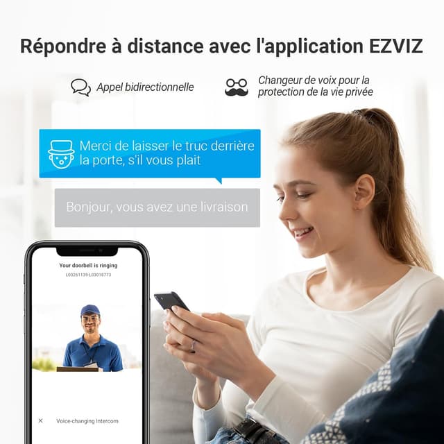 Thumbnail 3 de EZVIZ EP7 Interphone Vidéo 2K sans Fil