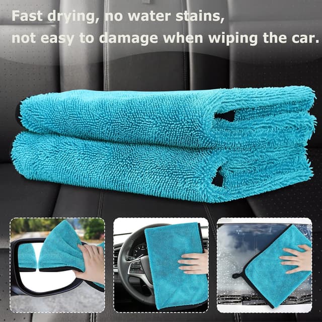 Thumbnail 5 de WUFANC Trockentuch Dusche Mikrofasertuch 40x60 cm