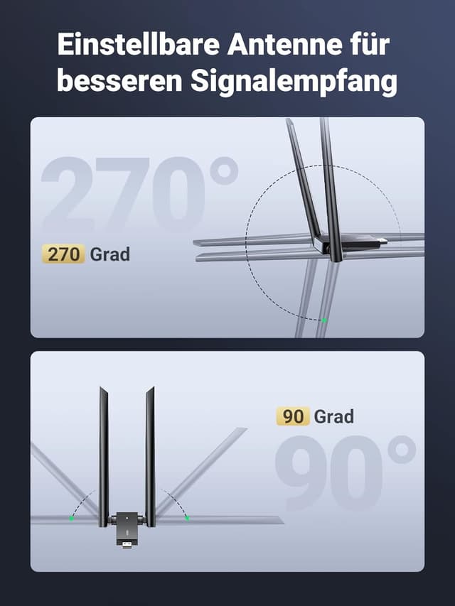 Thumbnail 5 de UGREEN AC1300 WLAN Adapter für PC