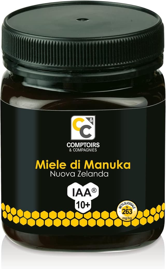 Detalle de Comptoirs et Compagnies Miele di Manuka MGO 263 IAA10+ dalla Nuova Zelanda (250 g)