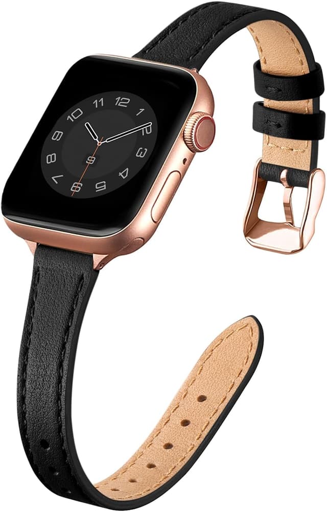 Detalle de SUNFWR Leather Strap for Apple Watch 41mm