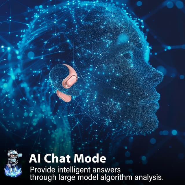 Detalle 2 de QXUFV AI Écouteur Traducteur Instantané — 164 langues, open-ear et modes de traduction