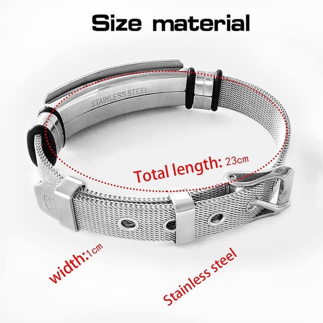 Detalle 2 de YOTHIWAD personalisiertes Armband mit Gravur für Enkelin/Enkel – 316L-Edelstahl, verstellbar