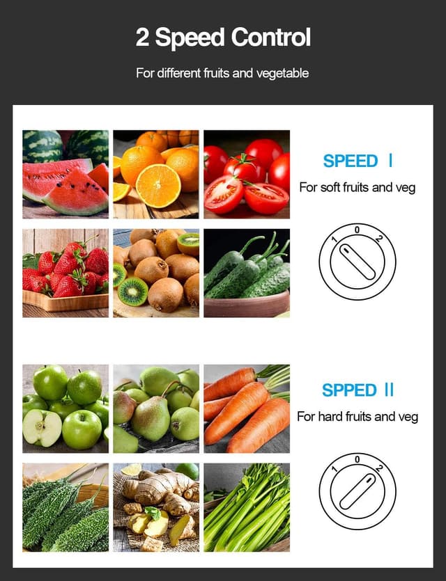 Thumbnail 2 de Qcen 500W Centrifugal Juicer 🍹