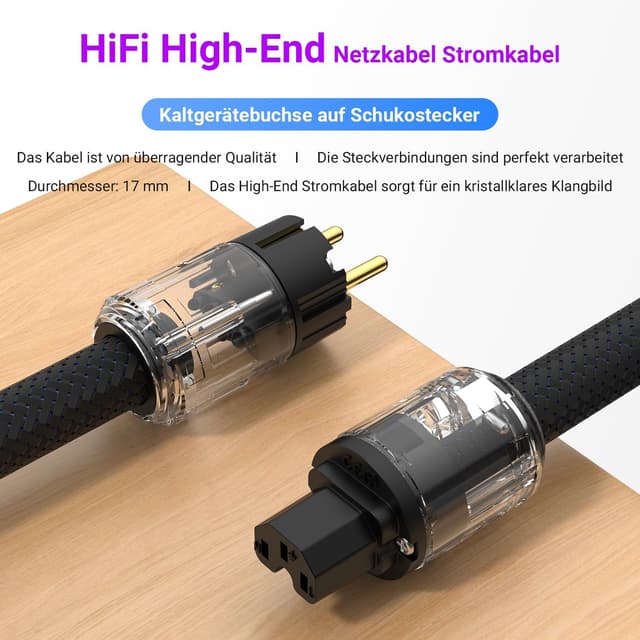 Thumbnail 4 de Tertullus HiFi High End Netzkabel C15 1,5m