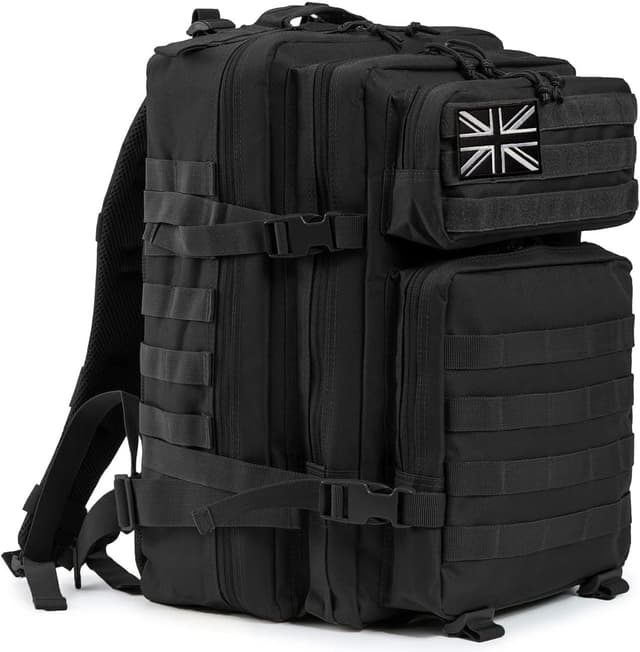 Detalle de QT&QY 45L Military Tactical Backpack (MOLLE) – 3-Day Bug Out / Hiking Rucksack