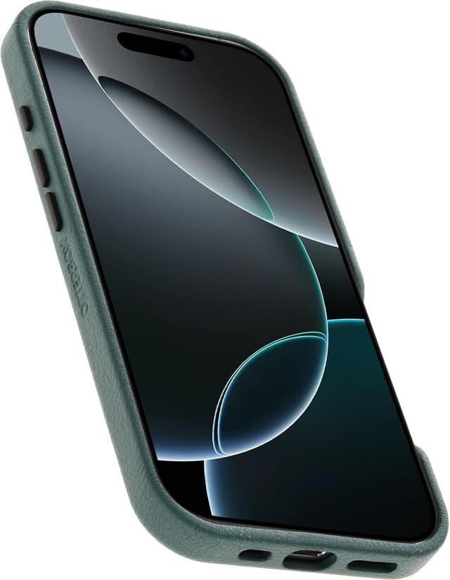 Detalle de Otterbox Symmetry Cactus Leather MagSafe para iPhone 16 Pro