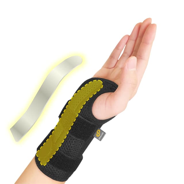 Detalle de BRACOO WB31 Adjustable Carpal Tunnel Wrist Support Splint (Right & Left) for Night Relief & Day Support