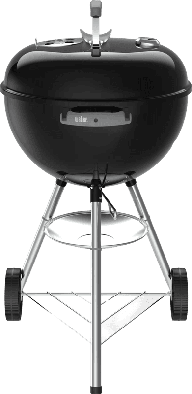 Detalle de Weber Original Kettle 47 cm Schwarz – Holzkohlegrill für direktes & indirektes Grillen