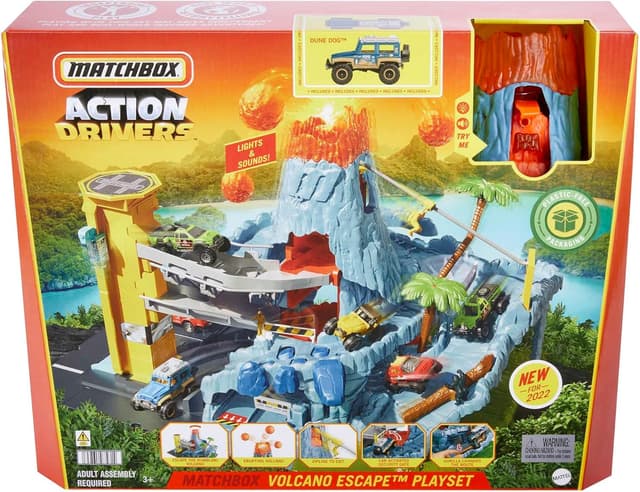 Detalle 2 de Playset Matchbox Fuga dal Vulcano