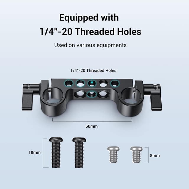 Thumbnail 4 de SMALLRIG 2061 Morsetto 15mm Rod 2 pezzi