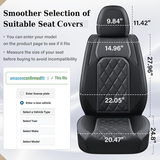 Detalle de Coverado Car Seat Covers 3-piece rear set