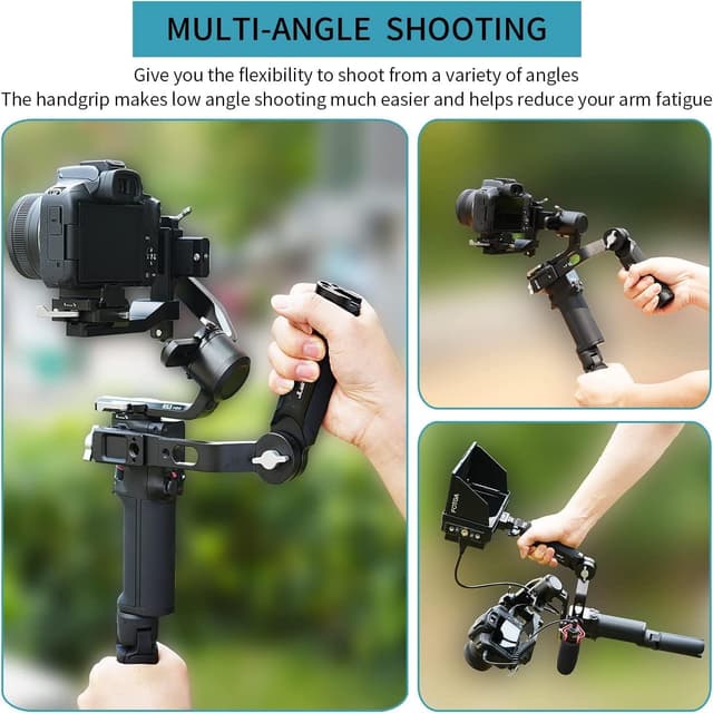 Detalle 2 de Hersmay Sling Griff / Handgriff für DJI RS 3 Mini (mit 360°-Verstellung) – Erweiterungsgriff für Gimbal-Handheld