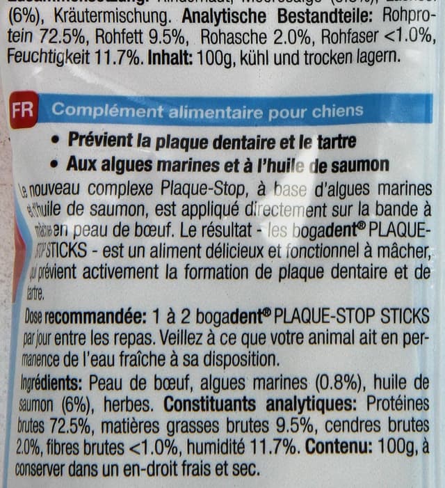 Detalle de Bogadent Plaque-Stop Sticks pour chien moyen — 1 x 100 g