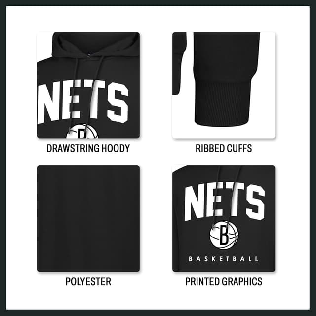 Detalle de Ultra Game Boy’s NBA Official Super Soft Teamster Hoodie Sweatshirt