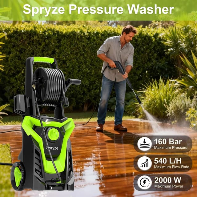 Thumbnail 1 de Pressure Washers 2000W 160Bar Jet Washers 💧