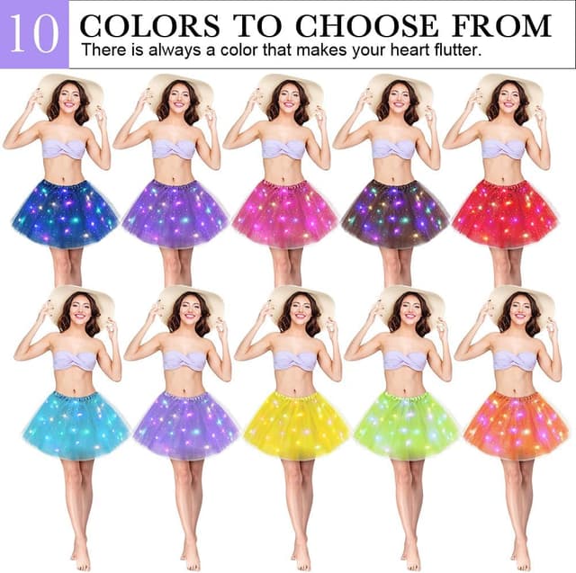 Thumbnail 6 de URAQT Gonna Tulle LED per Bambina: tutù luminoso con 3 modalità