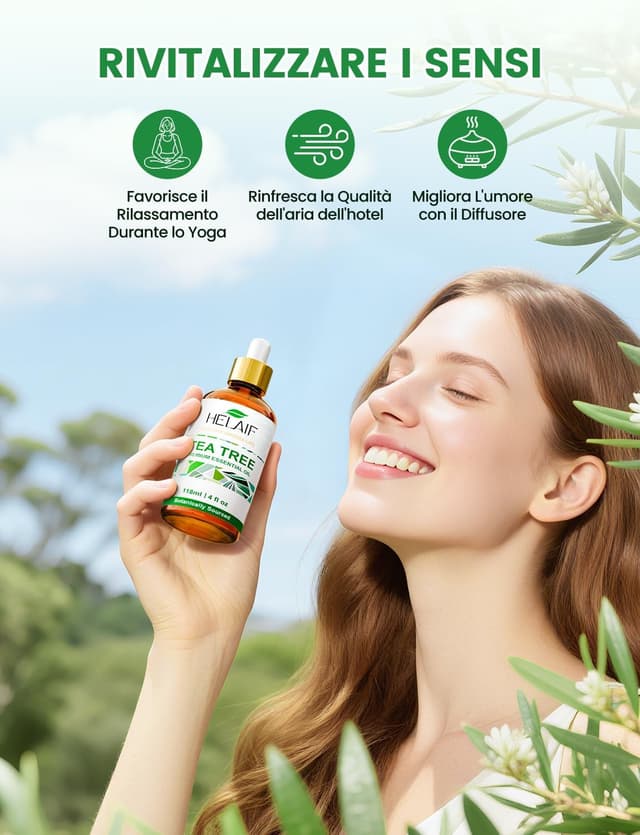 Detalle 2 de HEL AIF Tea Tree Olio 118 ml per la pelle