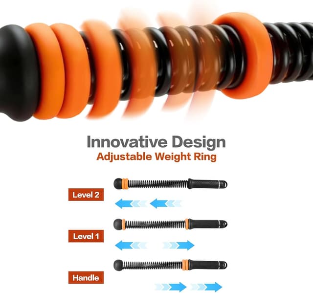 Detalle de Gewichtete Trainingsseile „Combat Rope“ (kabellos) mit verstellbarem Gewichtsring