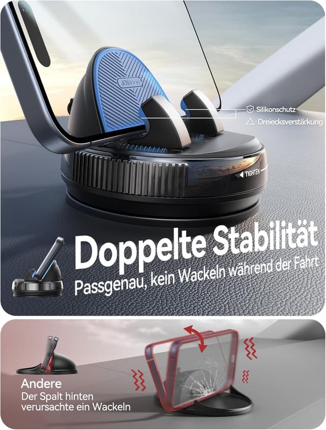 Detalle 2 de JOYROOM Handyhalterung Auto Armaturenbrett 19 mm