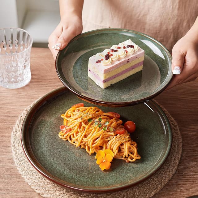 Thumbnail 4 de Pokini 16-Piece Dinnerware Set Sage Green