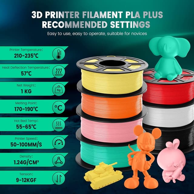 Thumbnail 5 de SUNLU 5KG PLA Plus Filament 1,75mm đź–¨