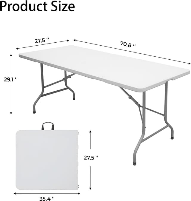 Thumbnail 2 de Lakhow Folding Table 6ft Portable Table