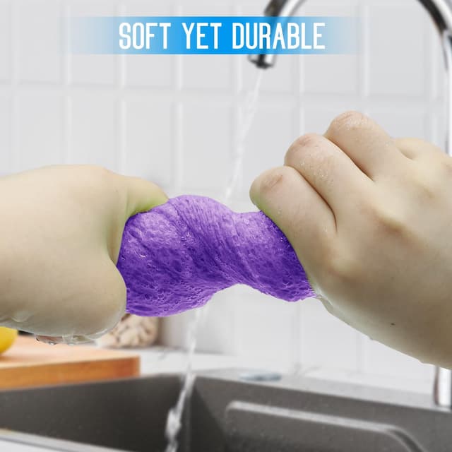 Thumbnail 6 de 3-Pack Large Natural Cellulose Sponges 7.68in