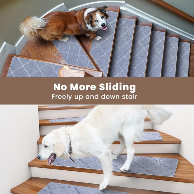 Detalle 2 de Homwiz tapis d’escalier antidérapant 76x20